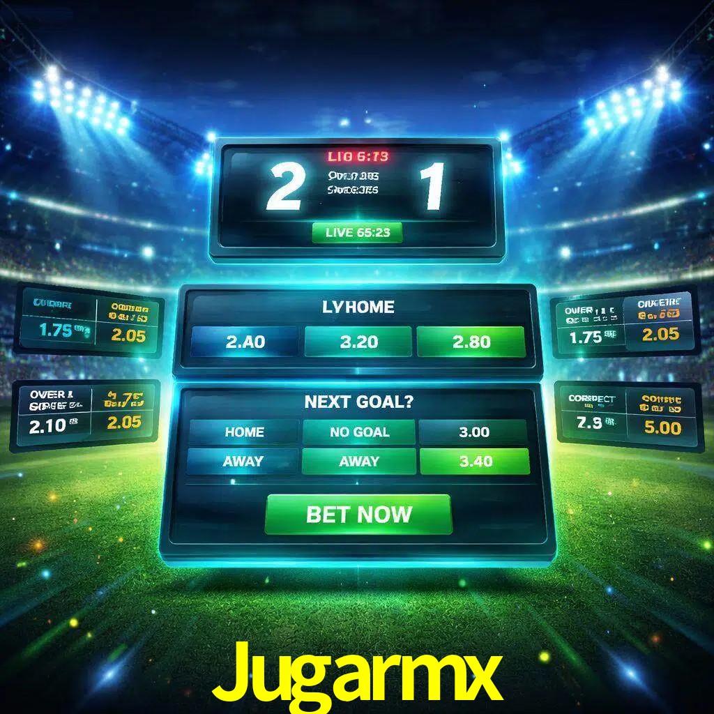 Vista de apuestas en vivo Jugarmx durante un partido en curso