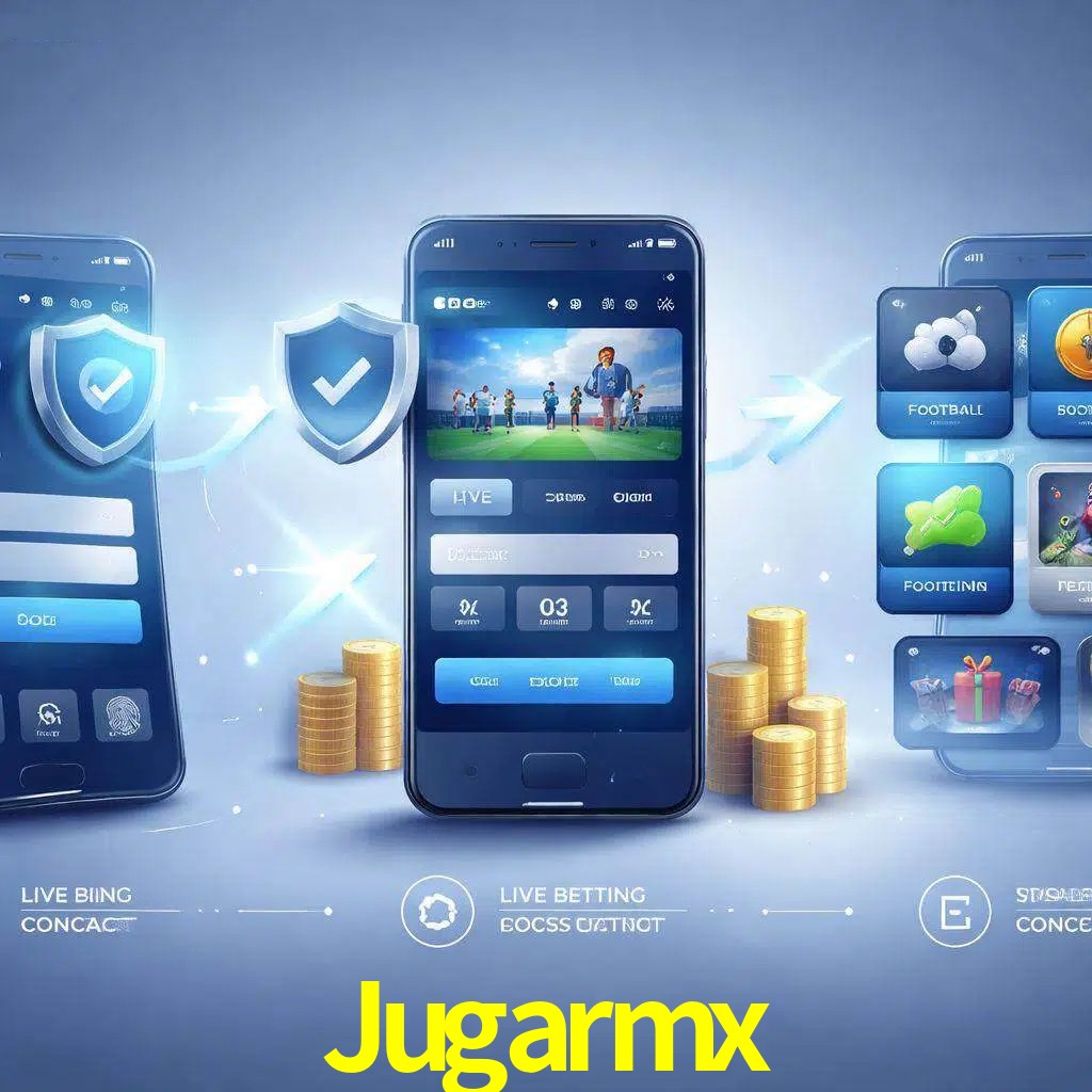 Pasos de acceso a la app Jugarmx en pantalla de teléfono móvil