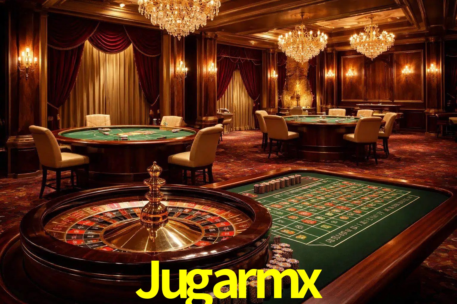 Una escena premium de mesa de casino en vivo con cartas, elementos de ruleta y un ambiente pulido de estudio de transmisión.